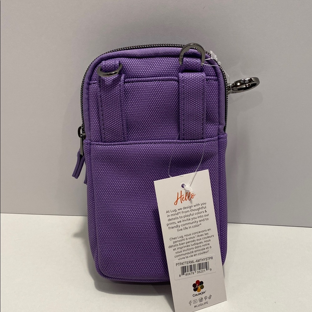 lug Pitter Patter Matte Luxe (ML) Crossbody/Belt Bag NWT Amethyst Stripe - Picture 3 of 8